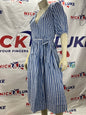 Old Navy  Blue & White Midi Dress / Great for the warm weather / 100% cotton