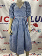 Old Navy  Blue & White Midi Dress / Great for the warm weather / 100% cotton